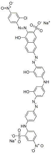 disodium 3-[(2-chloro-4-nitrophenyl)azo]-4-hydroxy-7-[[2-hydroxy-4-[[3-hydroxy-4-[[4-[(4-nitro-2-sulphonatophenyl)amino]phenyl]azo]phenyl]amino]phenyl]azo]naphthalene-2-sulphonate