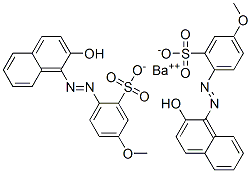 barium bis[2-[(2-hydroxy-1-naphthyl)azo]-5-methoxybenzenesulphonate]