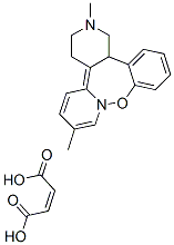 (+)-1,3,4,14b-tetrahydro-2,7-dimethyl-2H-dibenzo[b,f]pyrazino[1,2-d]oxazepine maleate