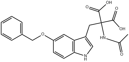 2-acetamido-2-((5-(phenylmethoxy)indol-3-yl)methyl)malonic acid