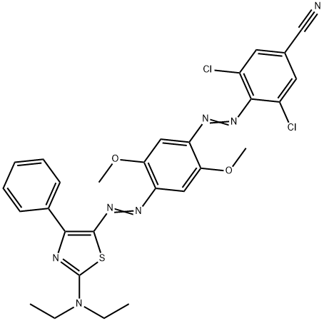 3,5-dichloro-4-[[4-[[2-(diethylamino)-4-phenylthiazol-5-yl]azo]-2,5-dimethoxyphenyl]azo]benzonitrile