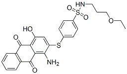4-[(1-amino-9,10-dihydro-4-hydroxy-9,10-dioxo-2-anthryl)thio]-N-(3-ethoxypropyl)benzenesulphonamide
