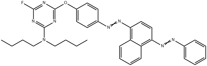 N,N-dibutyl-4-fluoro-6-[4-[[4-(phenylazo)-1-naphthyl]azo]phenoxy]-1,3,5-triazin-2-amine