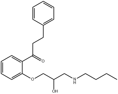 1-Propanone, 1-(2-(3-(butylamino)-2-hydroxypropoxy)phenyl)-3-phenyl-
