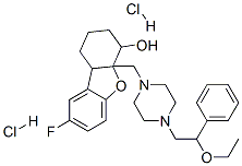 4a-[[4-(2-ethoxy-2-phenyl-ethyl)piperazin-1-yl]methyl]-8-fluoro-2,3,4, 9b-tetrahydro-1H-dibenzofuran-4-ol dihydrochloride