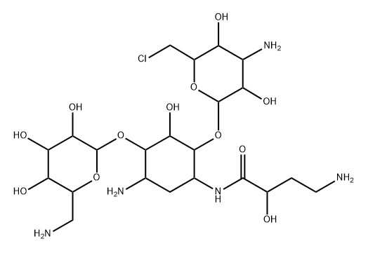 6''-chloro-6''-deoxyamikacin