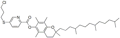 [2,5,7,8-tetramethyl-2-(4,8,12-trimethyltridecyl)chroman-6-yl] 5-(3-ch loropropylsulfanyl)pyridine-2-carboxylate