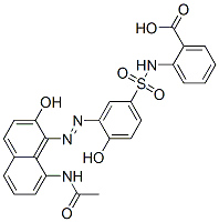 2-[[[3-[[8-acetamido-2-hydroxy-1-naphthyl]azo]-4-hydroxyphenyl]sulphonyl]amino]benzoic acid