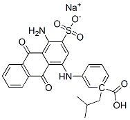 sodium 1-(2-methylpropyl) 3-[(4-amino-9,10-dihydro-9,10-dioxo-3-sulphonato-1-anthracenyl)amino]benzoate