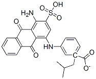1-(2-methylpropyl) 3-[(4-amino-9,10-dihydro-9,10-dioxo-3-sulpho-1-anthryl)amino]benzoate