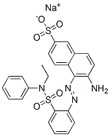 sodium 6-amino-5-[[2-[(ethylphenylamino)sulphonyl]phenyl]azo]naphthalene-2-sulphonate