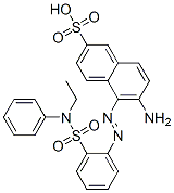 6-amino-5-[[2-[(ethylphenylamino)sulphonyl]phenyl]azo]naphthalene-2-sulphonic acid
