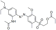 2-[[4-[[2-acetamido-4-(diethylamino)phenyl]azo]-5-methoxy-2-methylphenyl]sulphonyl]ethyl propionate