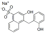 sodium 3-hydroxy-4-[(2-hydroxyphenyl)methyl]naphthalenesulphonate