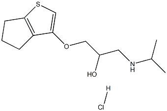 1-(propan-2-ylamino)-3-(8-thiabicyclo[3.3.0]octa-6,9-dien-6-yloxy)prop an-2-ol hydrochloride