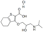 3-[2-hydroxy-3-(propan-2-ylamino)propoxy]-4,5,6,7-tetrahydrobenzothiop hene-2-carboxylic acid hydrochloride