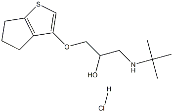 1-(tert-butylamino)-3-(8-thiabicyclo[3.3.0]octa-6,9-dien-6-yloxy)propa n-2-ol hydrochloride