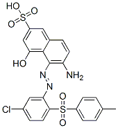 6-amino-5-[[5-chloro-2-[(p-tolyl)sulphonyl]phenyl]azo]-4-hydroxynaphthalene-2-sulphonic acid