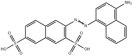 3-[(4-amino-1-naphthyl)azo]naphthalene-2,7-disulphonic acid