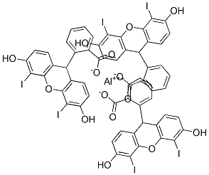 2-(3,6-dihydroxy-4,5-diiodoxanthen-9-yl)benzoic acid, aluminium salt