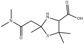 2-(dimethylcarbamoylmethyl)-2,5,5-trimethyl-thiazolidine-4-carboxylic acid