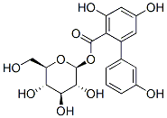 beta-D-Glucopyranose, 1-(3,3',5-trihydroxy(1,1'-biphenyl)-2-carboxylate)