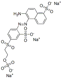 6-amino-5-[[2-sulpho-4-[[2-(sulphooxy)ethyl]sulphonyl]phenyl]azo]naphthalene-1-sulphonic acid, sodium salt