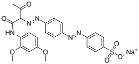 sodium 4-[[4-[[1-[[(2,4-dimethoxyphenyl)amino]carbonyl]-2-oxopropyl]azo]phenyl]azo]benzenesulphonate