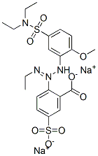 disodium 2-[3-[5-[(diethylamino)sulphonyl]-2-methoxyphenyl]-1-ethyltriazen-2-yl]-5-sulphonatobenzoate