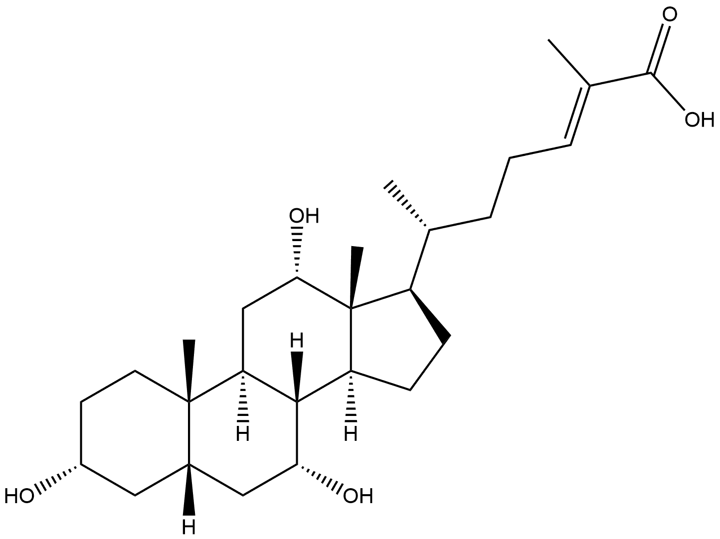 (3α,5β,7α,12α,24E)-3,7,12-Trihydroxy-cholest-24-en-26-oic Acid