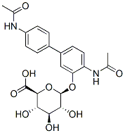beta-D-Glucopyranosiduronic acid, 4,4'-bis(acetylamino)(1,1'-biphenyl)-3-yl