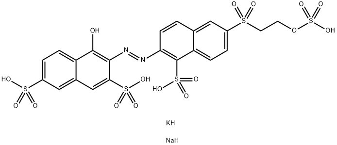 4-hydroxy-3-[[1-sulpho-6-[[2-(sulphooxy)ethyl]sulphonyl]-2-naphthyl]azo]naphthalene-2,7-disulphonic acid, potassium sodium salt