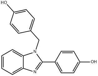 Benzimidazole, 1-(4-hydroxybenzyl)-2-(4-hydroxyphenyl)-1.6 hydrate