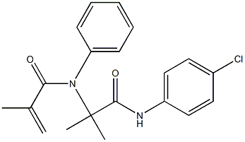 2-Propenamide,N-[2-[(4-chlorophenyl)amino]-1,1-dimethyl-2-oxoethyl]-2-methyl-N-phenyl-(9CI)