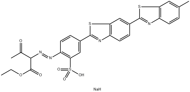 sodium 1-ethyl 2-[[4-(6-methyl-2,6'-bibenzothiazol-2'-yl)-2-sulphonatophenyl]azo]acetoacetate