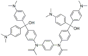 4,4'-[1,4-phenylenebis[methylene(ethylimino)]]bis[alpha,alpha-bis[4-(dimethylamino)phenyl]benzyl] alcohol