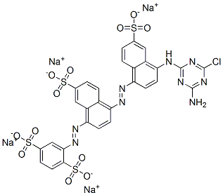 tetrasodium 2-[[4-[[4-[(4-amino-6-chloro-1,3,5-triazin-2-yl)amino]-6-sulphonato-1-naphthyl]azo]-7-sulphonato-1-naphthyl]azo]benzene-1,4-disulphonate