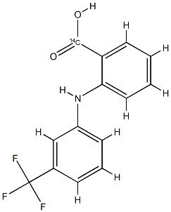 Benzoic-carboxy-14C  acid,  2-[[3-(trifluoromethyl)phenyl]amino]-  (9CI)