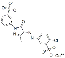 calcium 2-chloro-5-[[4,5-dihydro-3-methyl-5-oxo-1-(3-sulphonatophenyl)-1H-pyrazol-4-yl]azo]benzenesulphonate