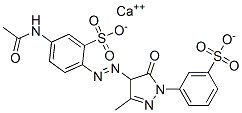 calcium 5-acetamido-2-[[4,5-dihydro-3-methyl-5-oxo-1-(3-sulphonatophenyl)-1H-pyrazol-4-yl]azo]benzenesulphonate