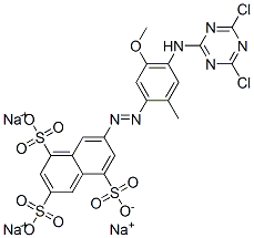 trisodium 7-[[4-[(4,6-dichloro-1,3,5-triazin-2-yl)amino]-5-methoxy-2-methylphenyl]azo]naphthalene-1,3,5-trisulphonate