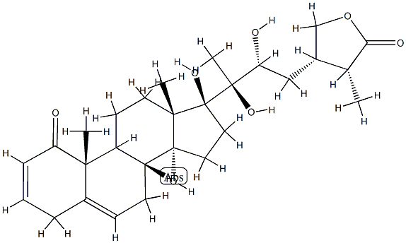 (17S,22R,25R)-14,17,20,22,28-Pentahydroxy-1-oxoergosta-2,5-dien-26-oic acid 26,28-lactone
