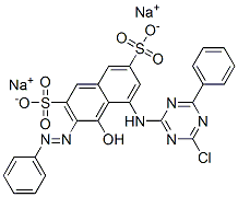 disodium 5-[(4-chloro-6-phenyl-1,3,5-triazin-2-yl)amino]-4-hydroxy-3-(phenylazo)naphthalene-2,7-disulphonate