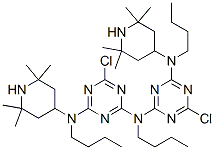N,N'-dibutyl-N-[4-[butyl(2,2,6,6-tetramethyl-4-piperidyl)amino]-6-chloro-1,3,5-triazin-2-yl]-6-chloro-N'-(2,2,6,6-tetramethyl-4-piperidyl)-1,3,5-triazine-2,4-diamine