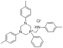 1,3,5-Diazaphosphorinium, 1,3-bis(4-methylphenyl)-5-(((4-methylphenyl) amino)methyl)-5-phenyl-, chloride
