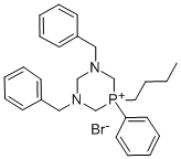 1,3,5-Diazaphosphorinium, 1,3-bis(phenylmethyl)-5-butyl-5-phenyl-, bro mide