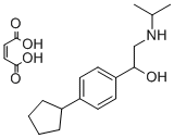 Benzenemethanol, 4-cyclopentyl-alpha-(((1-methylethyl)amino)methyl)-,  (Z)-2-butenedioate (1:1)