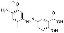 5-[(4-amino-5-methoxy-2-tolyl)azo]salicylic acid