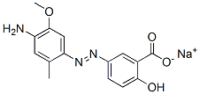 5-[(4-amino-5-methoxy-2-tolyl)azo]salicylic acid, sodium salt
