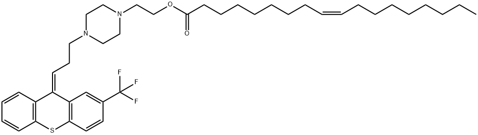 (Z)-2-[4-[3-[2-(trifluoromethyl)-9H-thioxanthen-9-ylidene]propyl]-1-piperazinyl]ethyl oleate